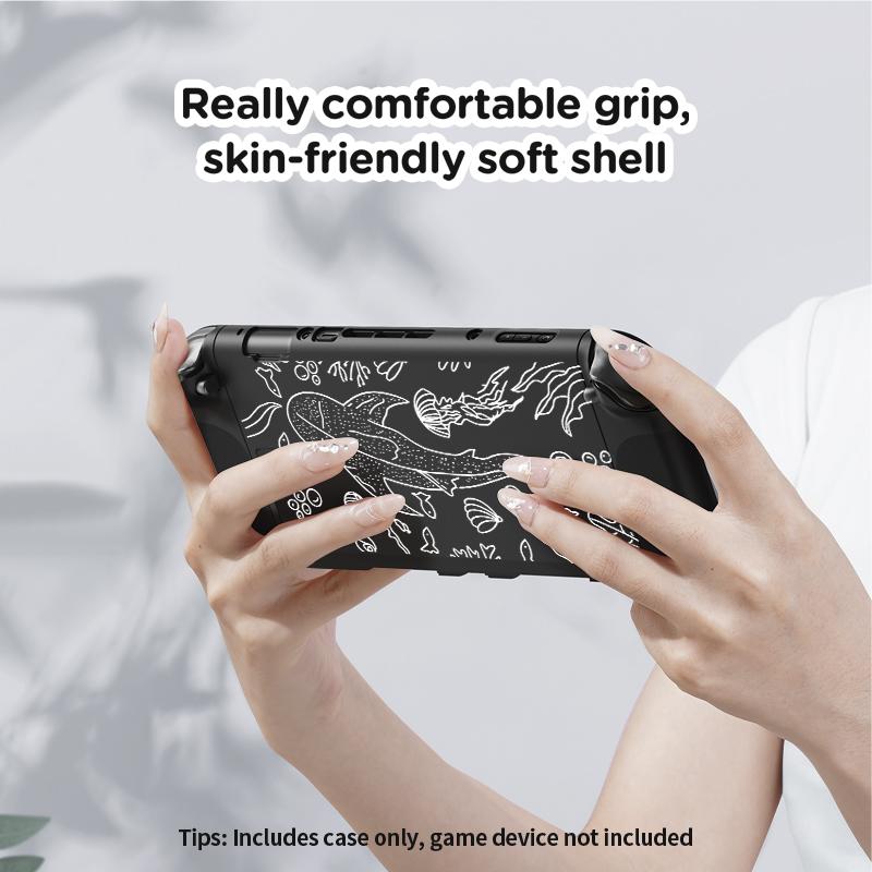 TPU protective case for Switch NS2 (2025), Switch NS2 game accessory, removable design, can be inserted into the base with the case on, printed protective case, scratch-resistant, drop-resistant, 2025 new model, available in multiple colors.