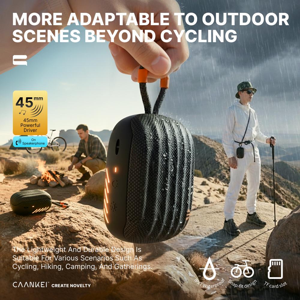 Bicycle Bike Wireless Bluetooth Speaker Portable Mini Waterproof Subwoofer Caixa De Som Sound Box Music Bocina Blootooth Coluna small card clip motorcycle riding bass car outdoor