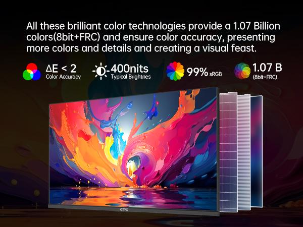 KTC 24" 2K QHD 180Hz HDR400 Gaming Monitor, Fast IPS 2560*1440p Computer Monitor, Up to 185Hz, 1ms, G-Sync/FreeSync, Height Adjustable, 2 x HDMI, 1 x DP, H24T7 KTC 24" 2K QHD 180Hz HDR400 Gaming Monitor, Fast IPS 2560*1440p Computer Monitor, Up to 185Hz, 1ms, G-Sync/FreeSync, Height Adjustable, 2 x HDMI, 1 x DP, H24T7