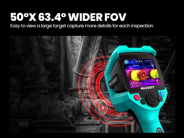 Thermal Imaging Camera, MILESEEY Handheld 256*192 IR Resolution Thermal Imager, 3.5 Inch LCD Display IP65 Waterproof Rechargeable 6 Palettes Thermal Camera with Auto Track Cold and Hot Spots Function Christmas gifts