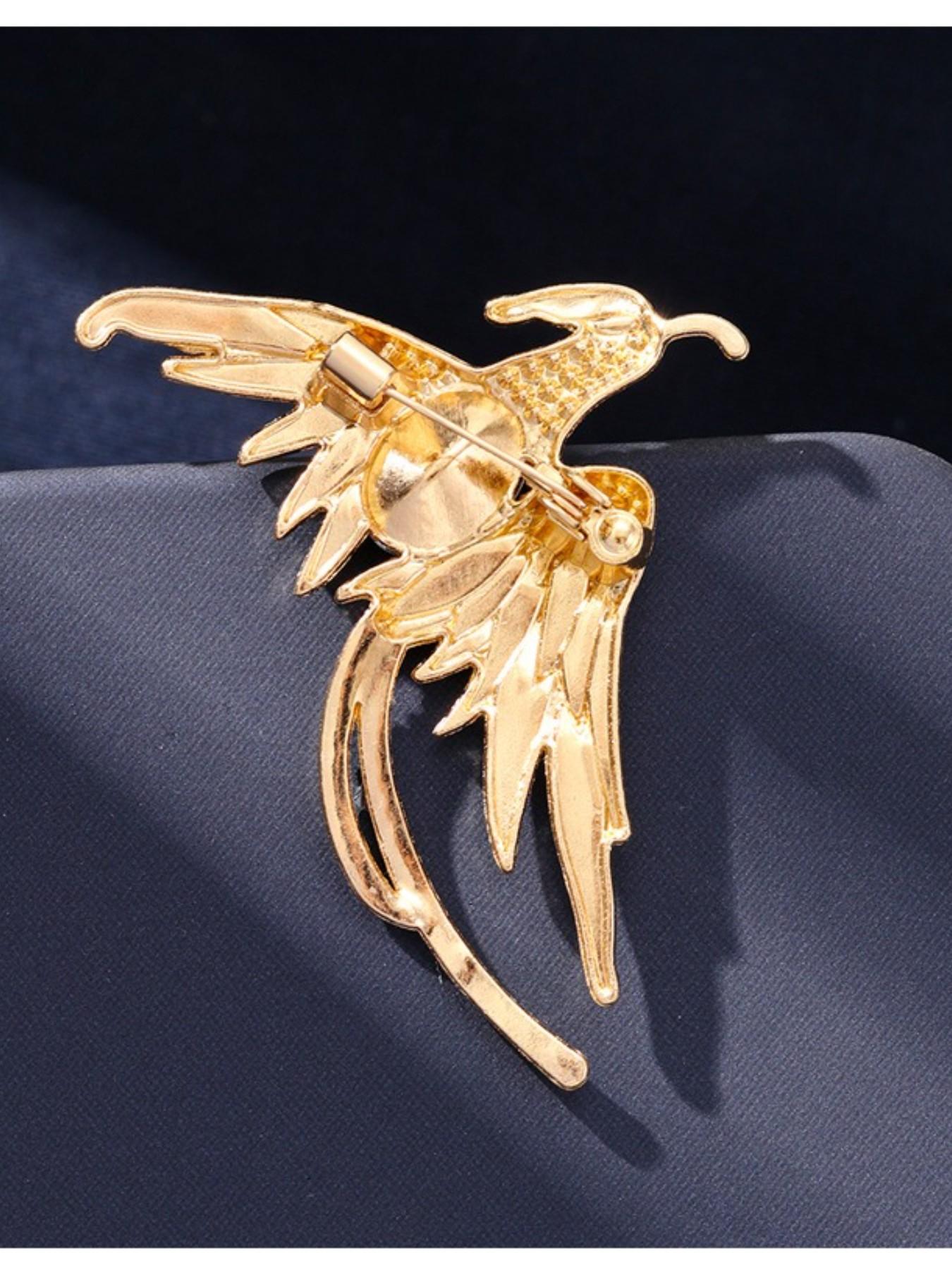 Phoenix Rebirth Eco-Friendly Brooch, Fashionable Boho Style Pin, High-End Luxury Lapel Flower, All Seasons Accessory