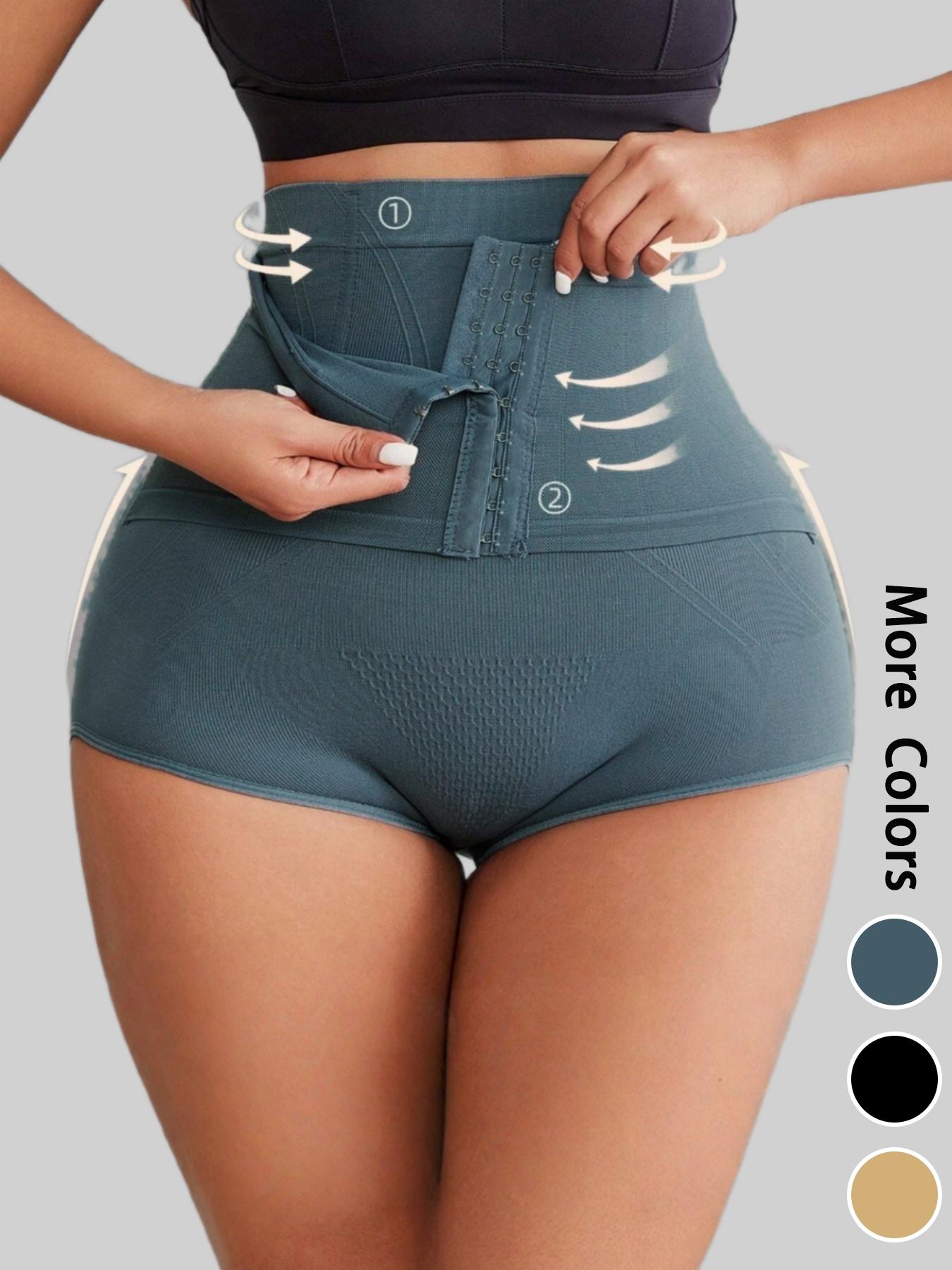 Women's High Waist Double Pressure Compression Hip Enhancer Shapewear Pants, Shorts, Underwear, High Stretch Shaper,Adjustable Hook Eye Design Breathable Comfortable Bottoms,Womenswear,Tuck Garment,Highwaist Girdle Everyday