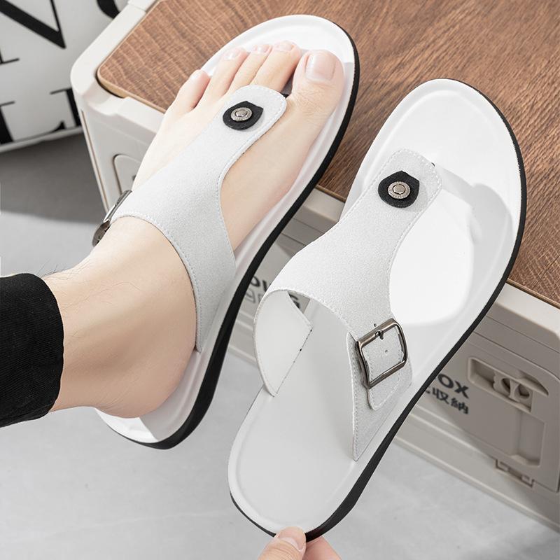GGOR Allshoe New Summer Men'S Flip-Flops, Fashionable Soft-Soled Beach Shoes, Breathable Open-Toe Sandals, Men'S Shoes in Stock