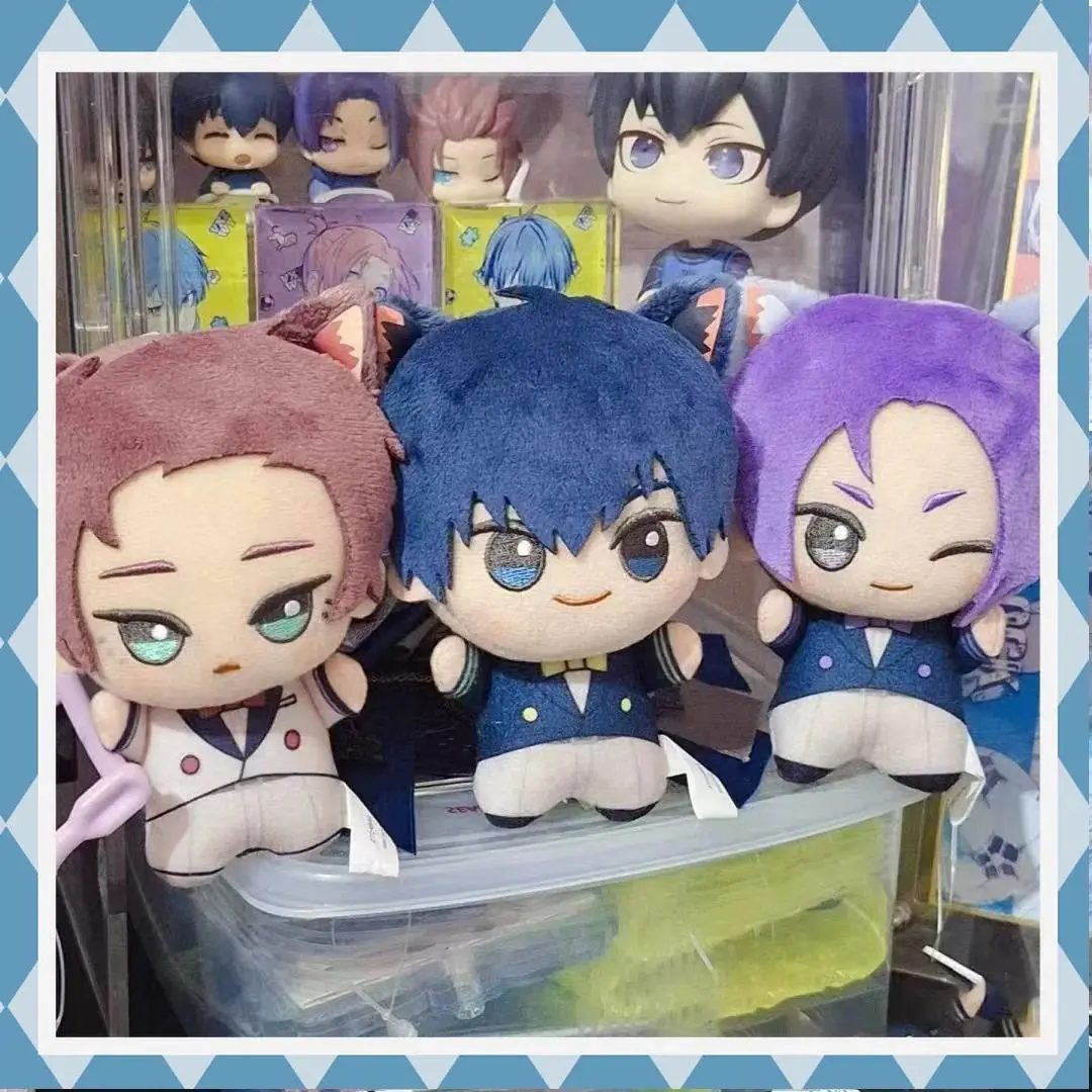 Blue Lock 10cm Cosplay Cat Ear Isagi Yoichi Nagi Seishiro Mikage Reo Rin Itoshi Sae Rensuke Kunigami Chigiri Hyoma Plush Pendant
