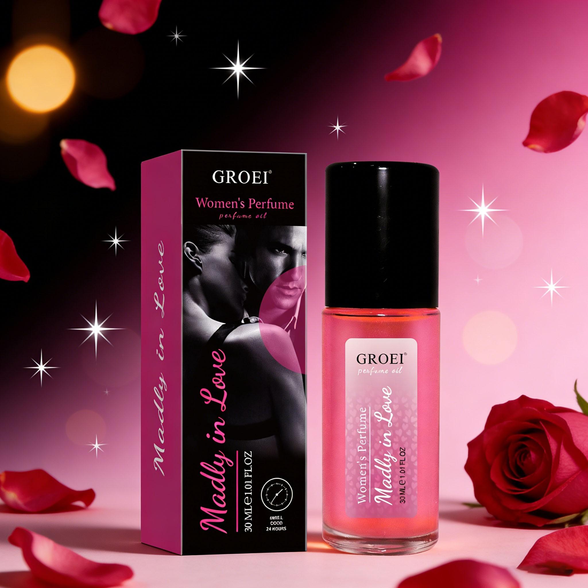 Crazy Love Roll-On Perfume｜Viral Perfume Oil，Exquisite, Elegant, Floral Fruity Scent with Skin-Friendly Formula，Fragrance Notes Lavender，For Long-Lasting Fragrance & Daily Glam, Floral Scents Perfume, Daily Use Fragrance