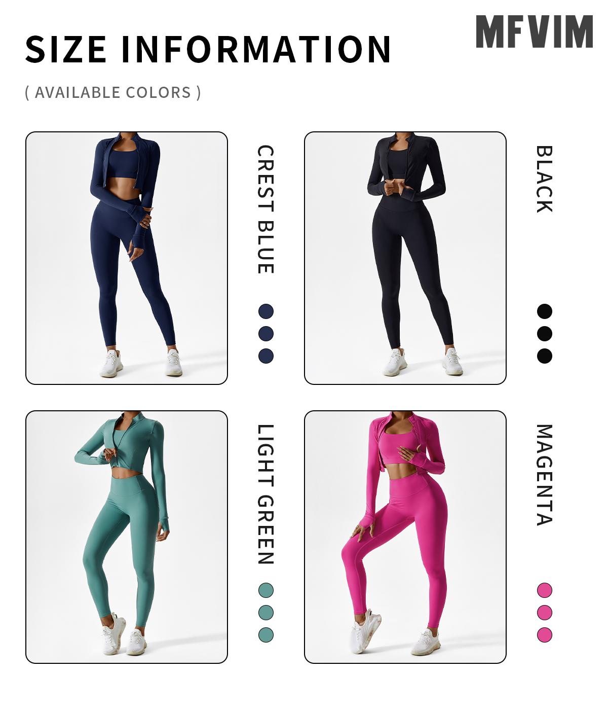 MFVIM Women's Solid Criss Cross Crop Tank Top High Waist Leggings & Zip Up Crop Jacket Tracksuits Set for Yoga Gym Workout Running Athletic Wear Comfortable Outfits with Skin-Friendly Fabric and Non-Slip Thumbtacks Sports Outwear Sleeveless Sweatsuits Spr