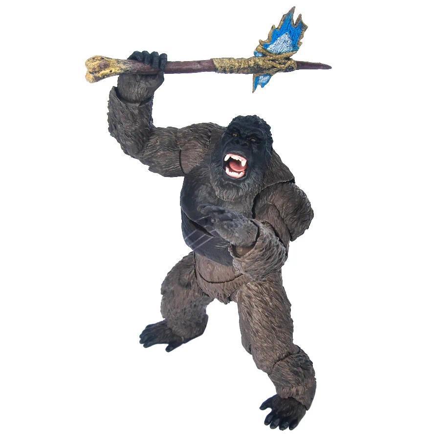 14CM 2021 King Kong Vs Godzilla Action Figure Movie Model Movable Joints Chimpanzees Gojira Figma Toys For Children Kids Gifts