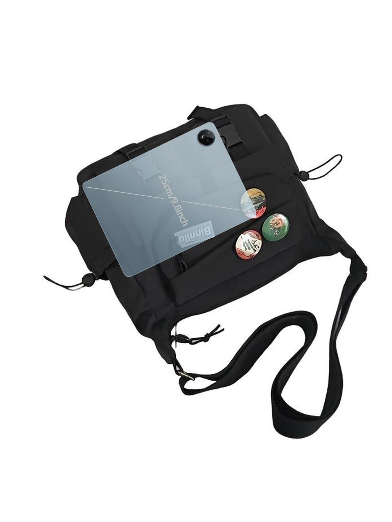 Unisex Nylon Adjustable Shoulder Strap Commuter Casual Crossbody Bags, Large Capacity Casual Colorblock Design, Ideal for Travel, Daily Use and Commuting