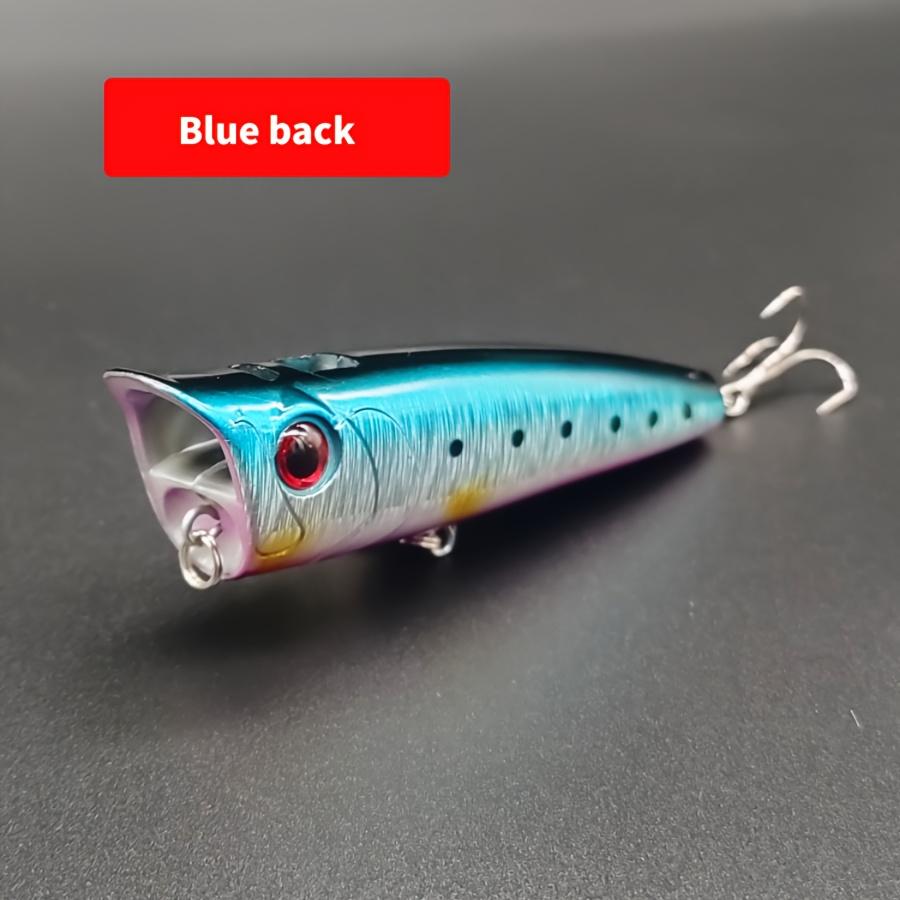 1pc Water Spray Wave Crawling Bait Surface Long Throw Floating Water Wave Bait Night Light Noise Hooked Mouth Bass Fake Bait