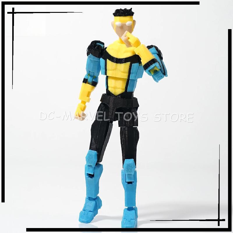 New In Stock 3d Printed Invincible Boy Stripe Mark Light Blue Mark Dummy13 T13 Multi-Jointed Shapeshift Action Figure Toys