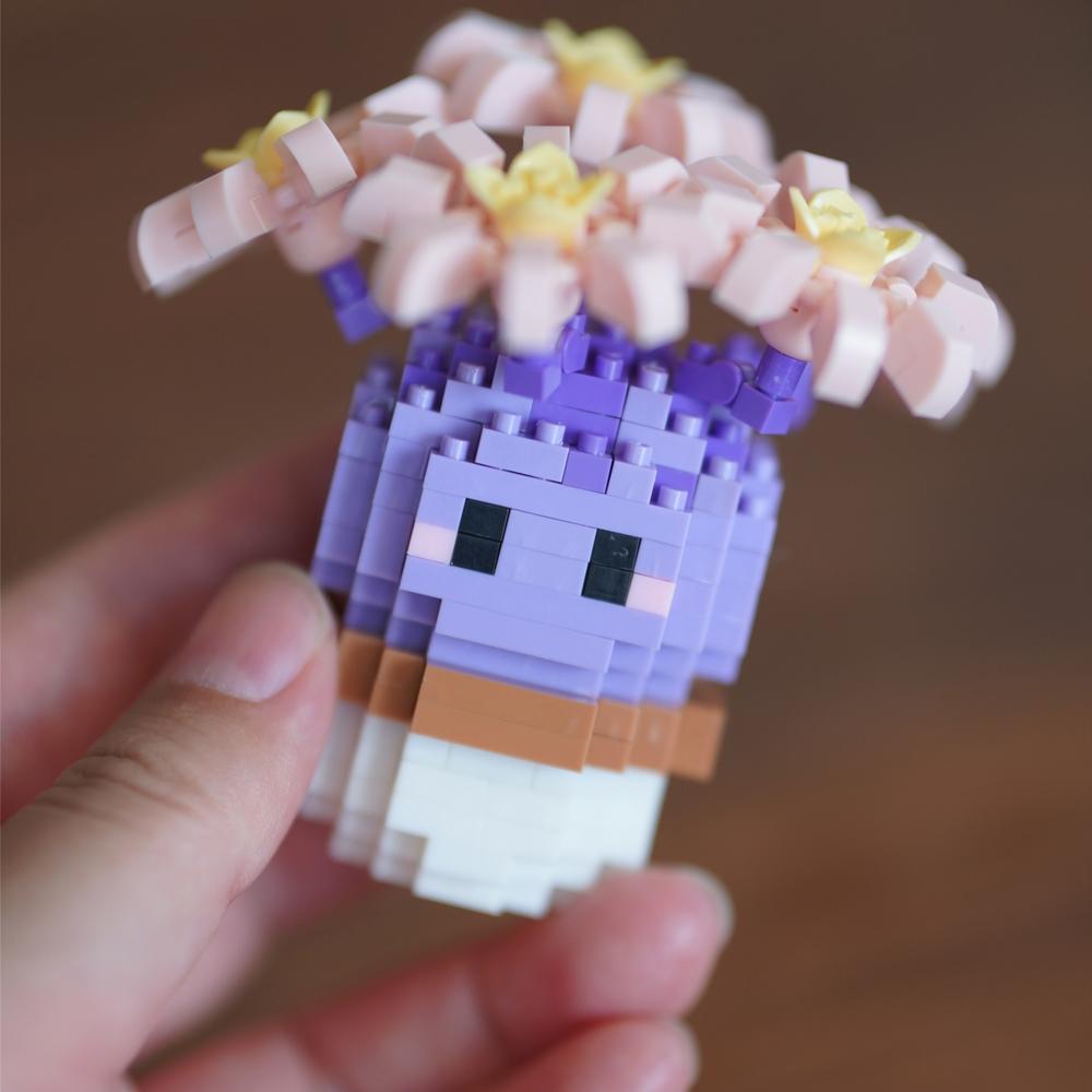 2026 Trendy Toy Gift Set Micro Part Creative Plant Flower Pot Model Building Blocks, Office Desk Decor Home Ornament, 9-In-1 Birthday Present