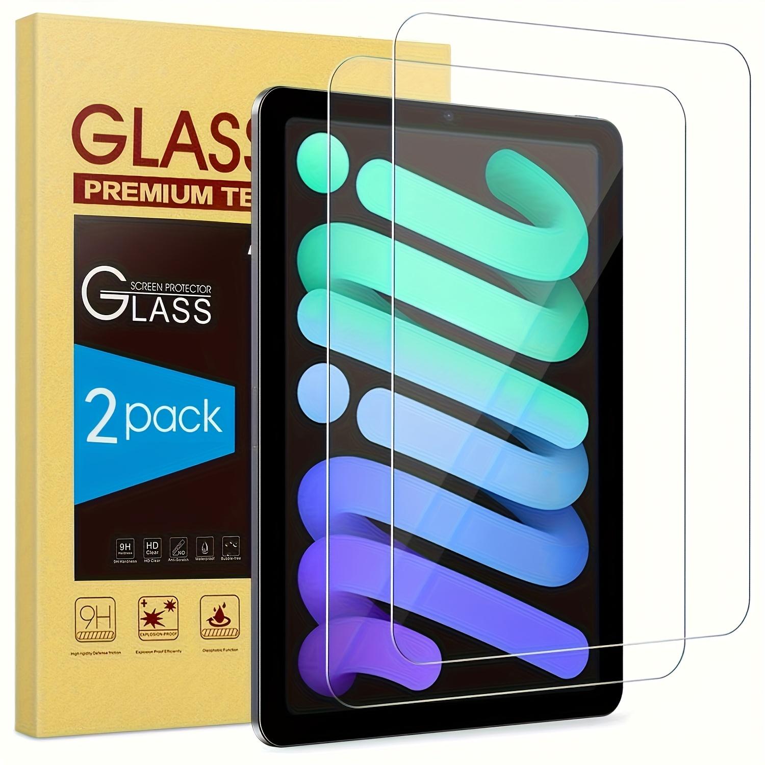 2-Pack Tempered Glass Screen Protector for iPad Mini A17 Pro 7/6 (8.3-Inch, 2021 Model), Anti-Fingerprint, Anti-Glare, Scratch-Resistant