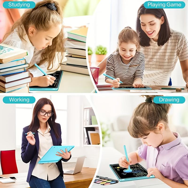 LCD Writing Tablet with Colorful Screen Drawing & Stylus - Digital Writing Tablet, Battery-Powered Educational Board Game, Ideal Christmas Birthday Halloween Thanksgiving Gift, Interactive Learning Tool, Playful Design, Durable Construction