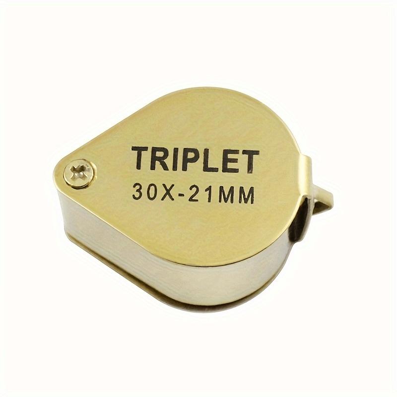 Cufflink Jewelry Magnifier 30x21mm High-Definition Lens Preferred Appraisal Tool for Jewelers Precisely Observe Details of Jade and Jadeite Essential for Antique Collection and Appreciation Portable and Compact Professional Practical Appraisal Tool