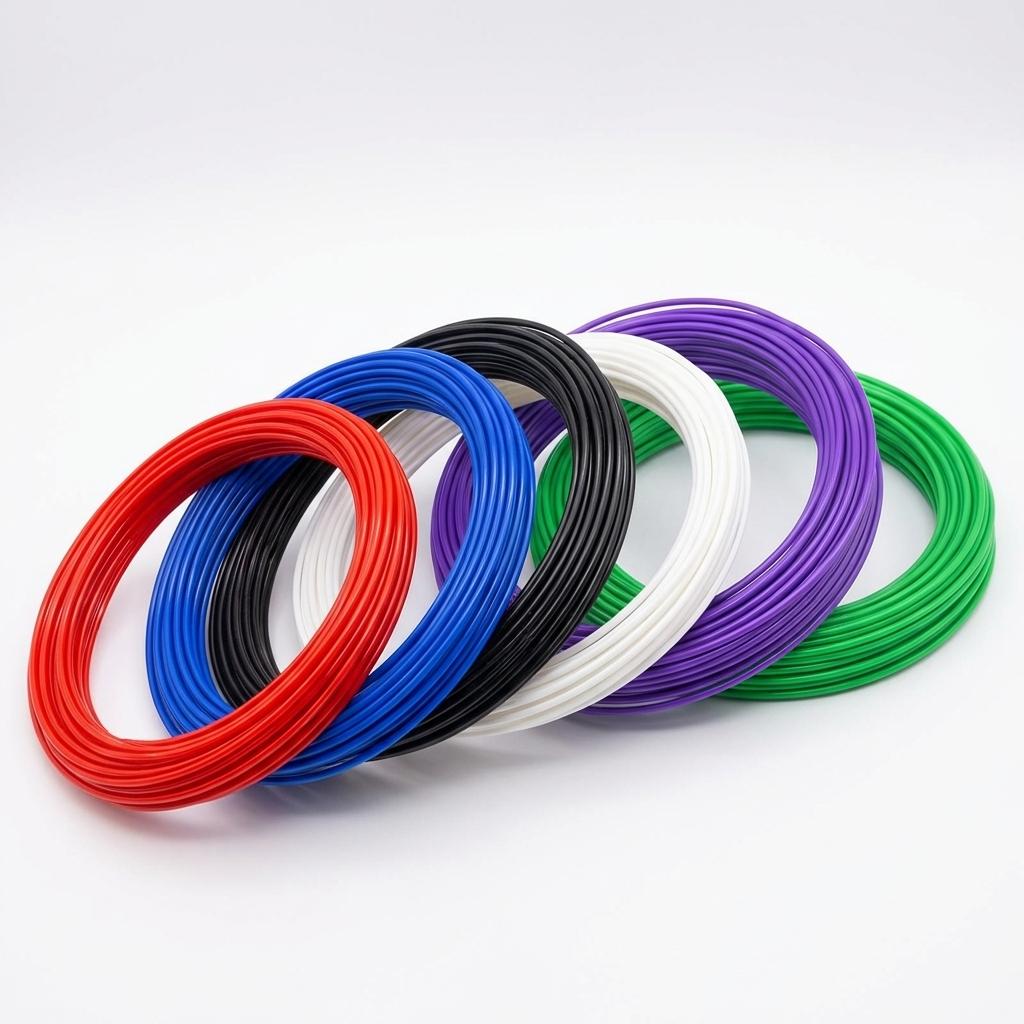 Multicolor 3D Printer Filament 1.75mm Pla, 5m X 5 Rolls Total 25m, Vibrant Colors Smooth Extrusion, Kids Craft Drawing, Compatible with Most 3D Printers