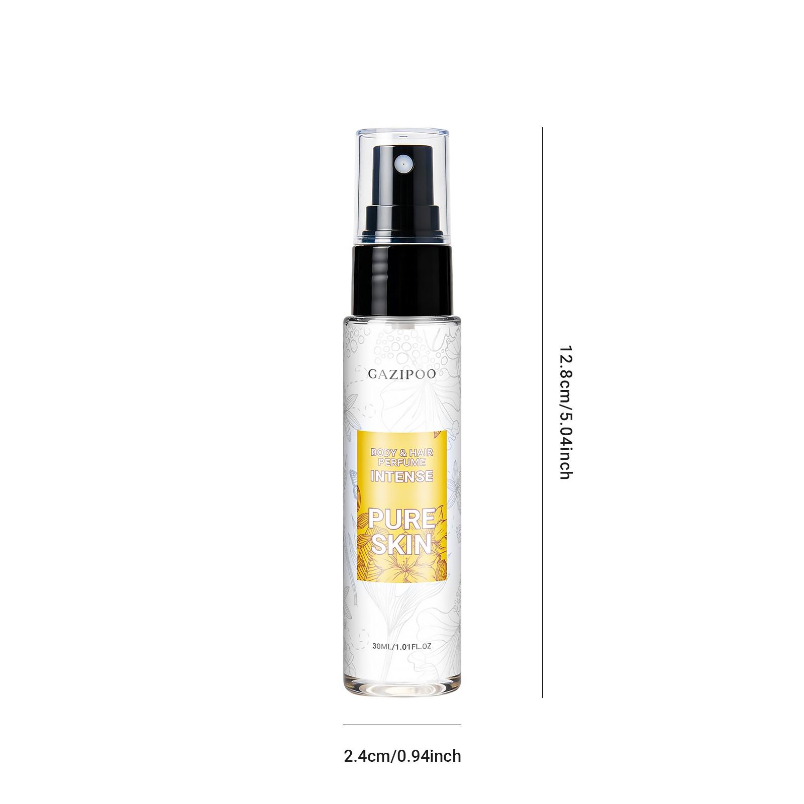 Gazipoo Pure Skin Perfume, Oriental Scent with Saffron and Cedar, 30ML Portable Spray, Elegant Fragrance for Hair and Neck