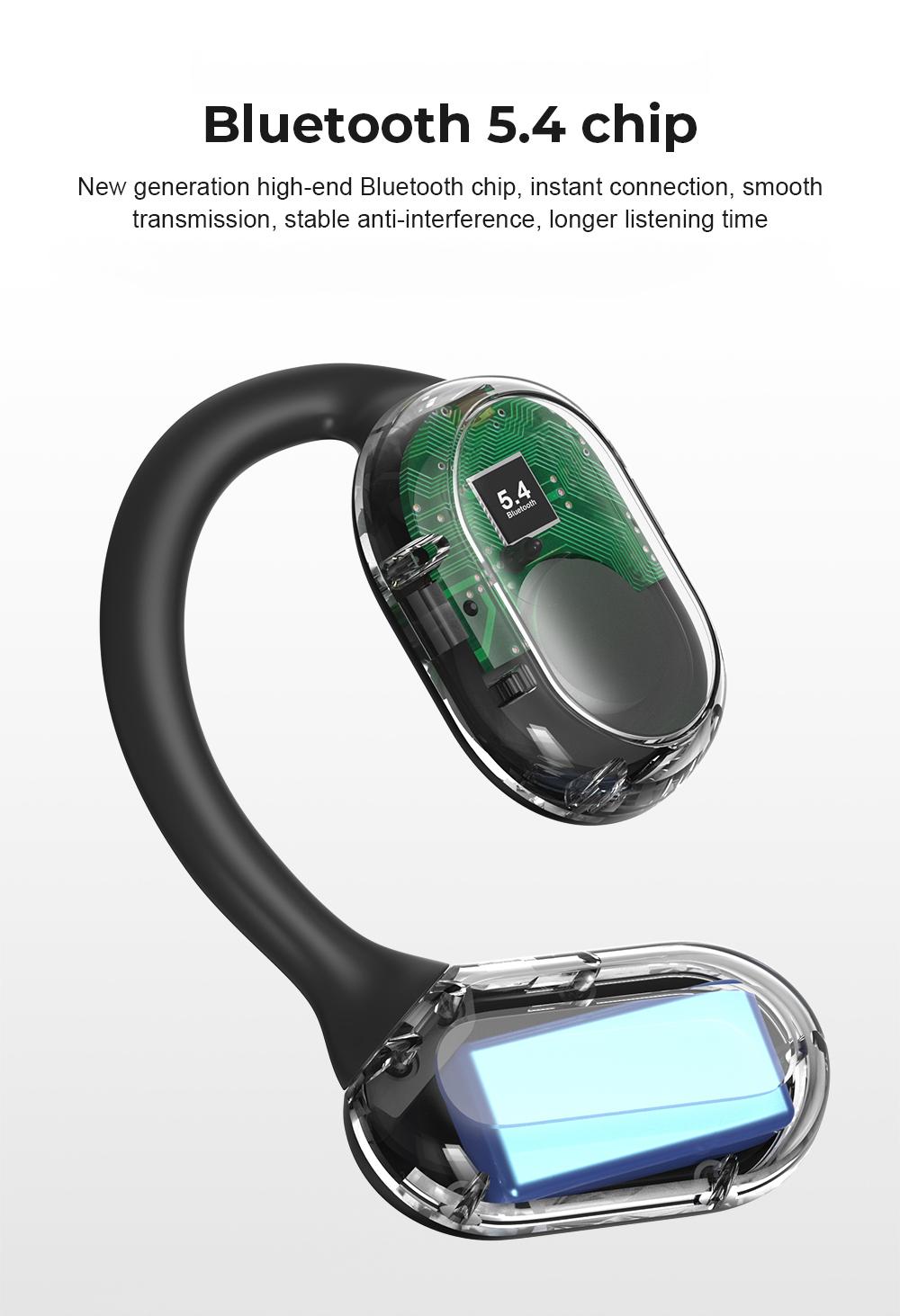 【Buy 1 Get 1 Gift Free】MINISO X30 OWS Open Ear Bluetooth Earbuds, MS106 Wireless Earbuds Bluetooth 6.0 Earphones, In Ear Earbuds, HIFI Sound Quality IPX5 Waterprooof 35Hours Play time Wireless Headphones Touch Control Built-in Mic Hearphones