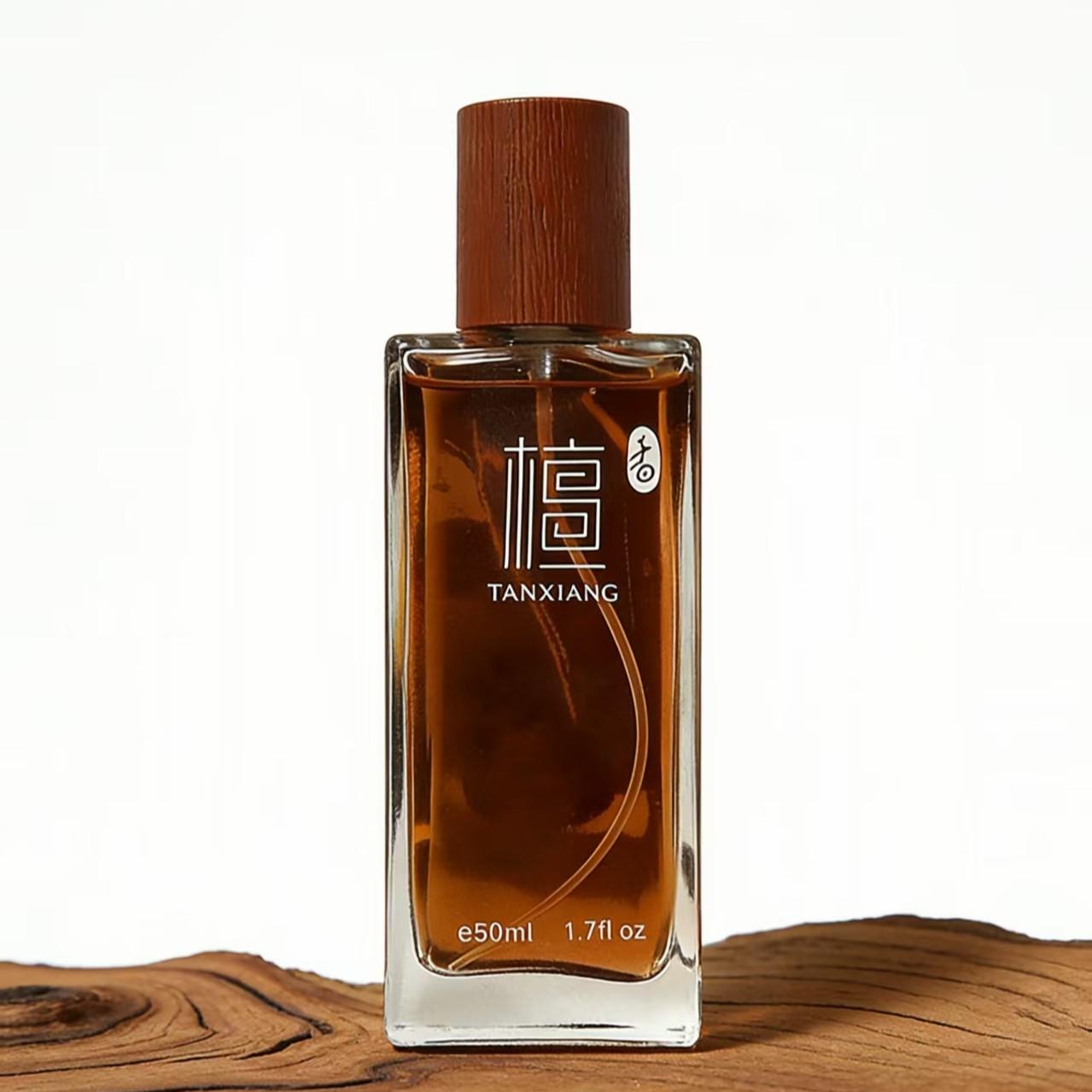 50ML Unisex Sandalwood Perfume, Classic Oriental Scent, Fresh Light Fragrance, Long-Lasting, Enhances Unique Charm, Perfect Gift