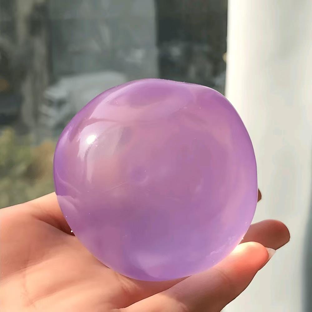 1 Count Coconut Oil Squishy Stress Ball,Shapeable No Rebound Stress Relief Ball Coconut Oil Handmade Squeezing Ball, Anxiety Relief Toy, Fidget Toy