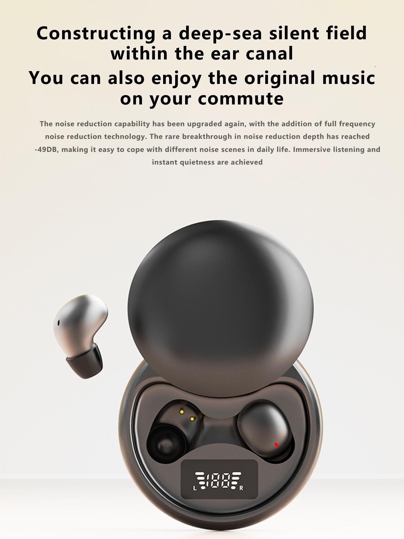 Mini Invisible Bluetooth-Compatible Earbuds for iOS & Android, True Wireless In-Ear Headphones for Sports & Active Lifestyle, Audio Wireless Earbuds, Cool Gadgets