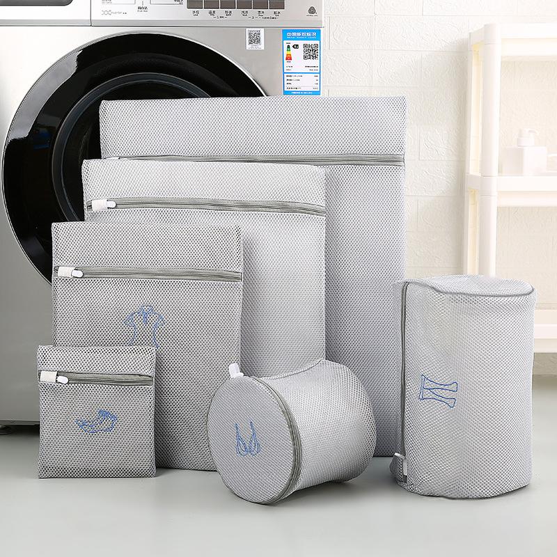 6-Piece Mesh Laundry Bags Set, Durable and Reusable, Ideal for Delicate Items, Perfect for Travel and Home Use, Easy to Clean Design