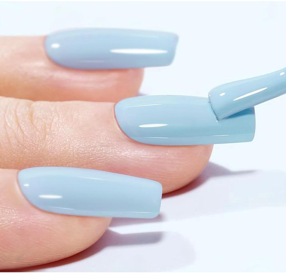 AWStorG 2Pcs/Set 15ml High Pigmented, Trendy Blue & Green Nail Gel, Soak-Off LED/UV, Vibrant Colors DIY Home Salon Nail Art