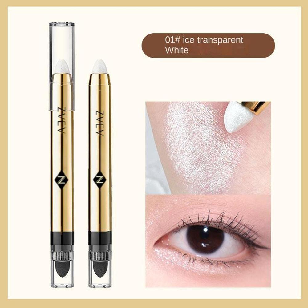 Long-lasting long-lasting shining eyeshadow pen, single-pack waterproof glitter and matte eyeshadow pen, high saturation eyeshadow stick, colorful eye makeup products, beauty supplies