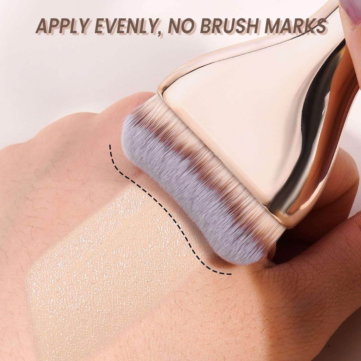 Maange 3-Piece Makeup Brush Set, Foundation Brushes, Professional Cosmetic Tools, Essential Beauty Kit for Flawless Application