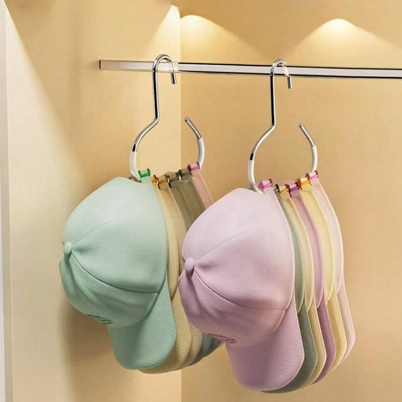 Multi-Functional Hat Display Rack for Wardrobe/cabinet, Space-Saving Wall/mounted Holder, Easy Installation, Protects Hats, Enhances Style