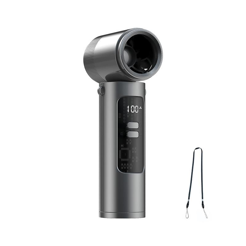 2026 New High-Speed Mini Handheld Fan, 90° Adjustable, Type-C Charging, Digital Display, Portable Neck Fan, Outdoor Travel Cooling Tool