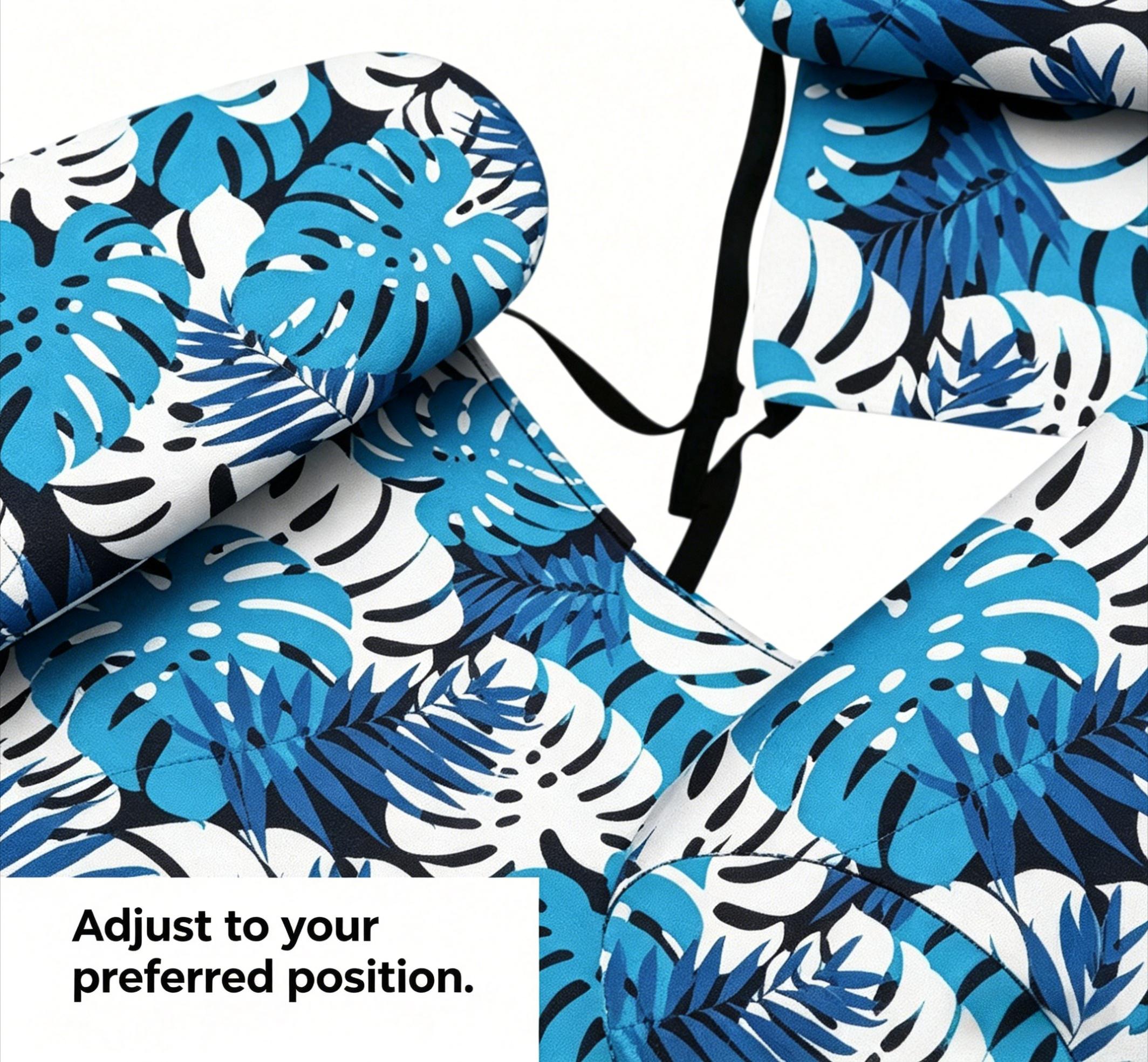 Thickened Inflatable Pool Float Set (Adults Only) – Powder and blue two-tone thickened inflatable lounge chair and pool floats, suitable for pool, lake, beach, and patio parties. Summer vibes