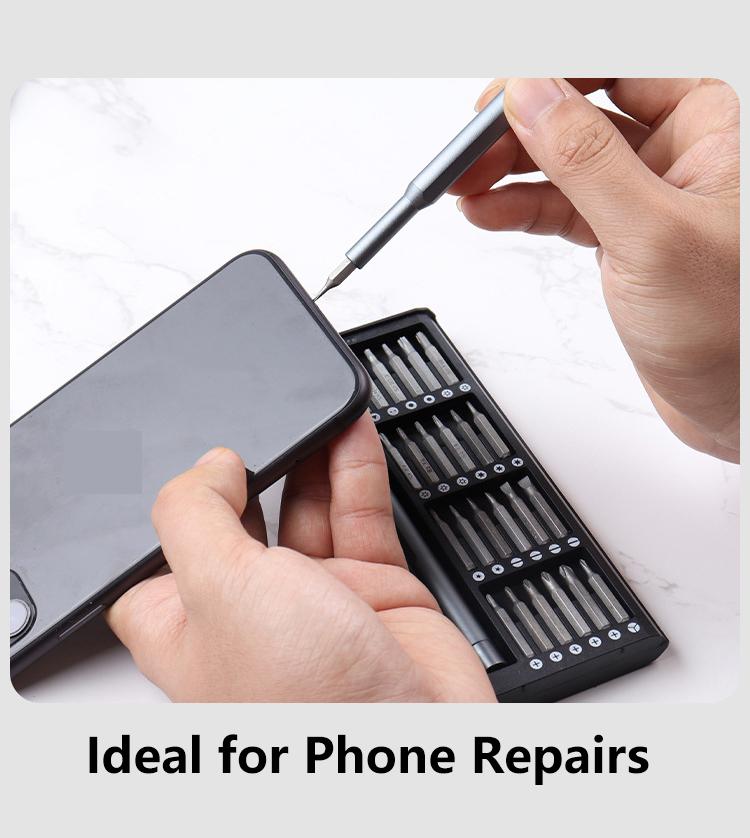 SICANDAENHK 25‑in‑1 Precision Screwdriver Set – Complete mini repair kit with Torx bits, ideal gadget gift🛠️🎁