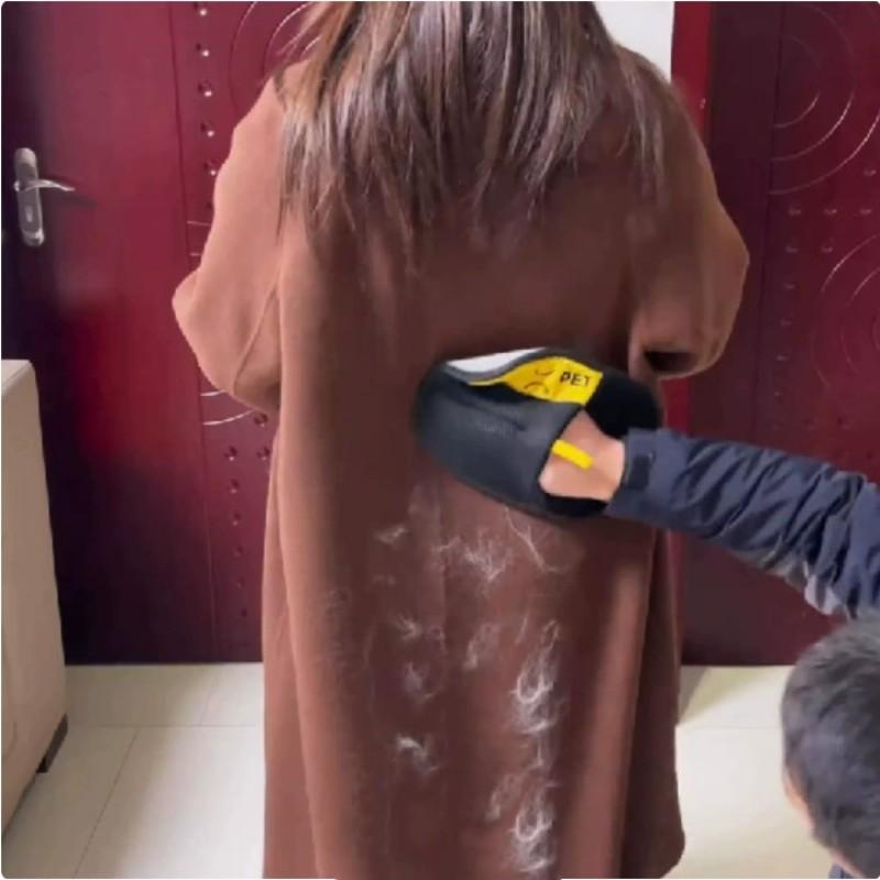 2 Pack Cat Dog Static Hair Removal Gloves, Electrostatic Fur Remover, Floating Hair Cleaner, Washable Home Brush Tool