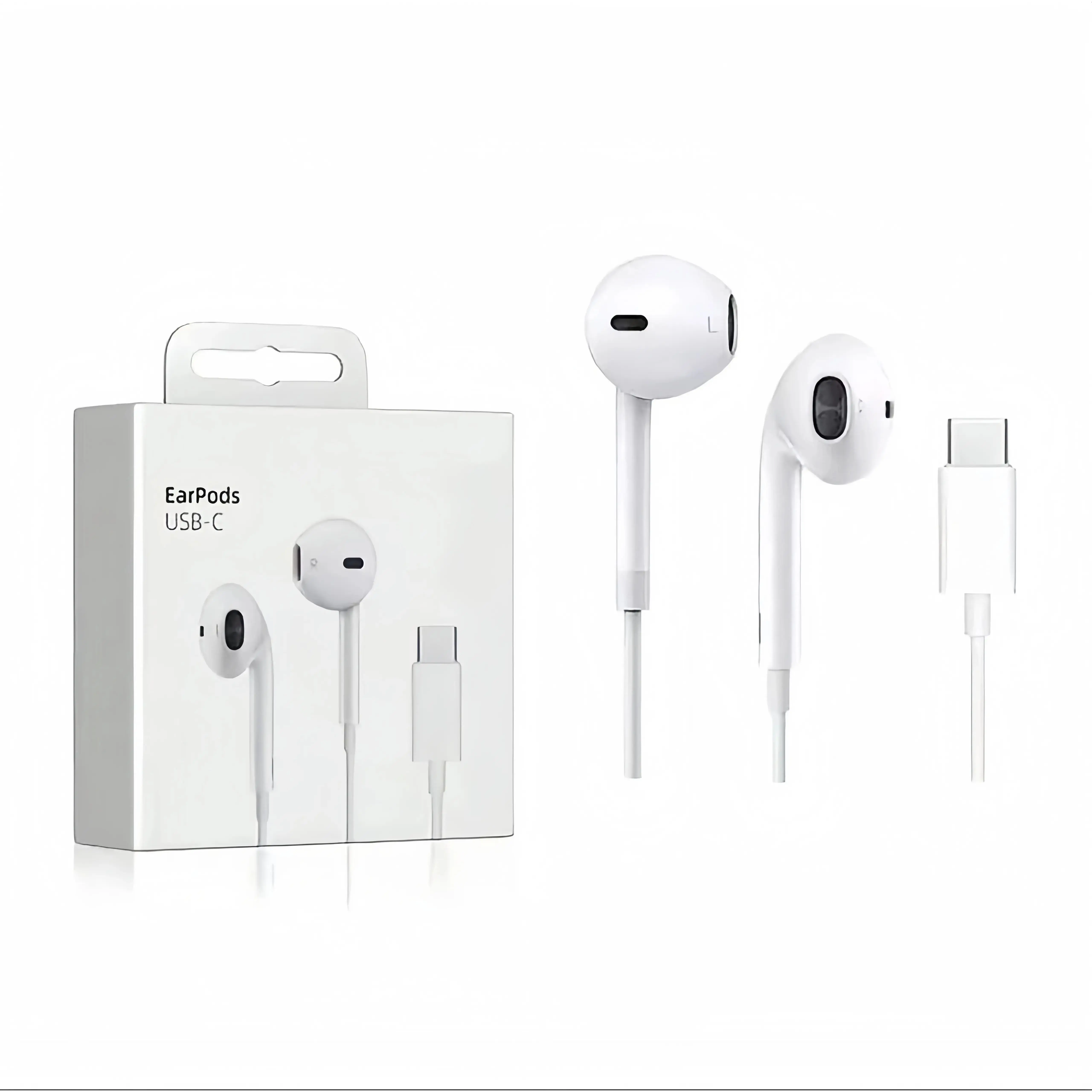 USB Type C Wired Headphones with Volume Control, Hands-Free HiFi Headphones, Compatible with iPhone with Type C Input Audio