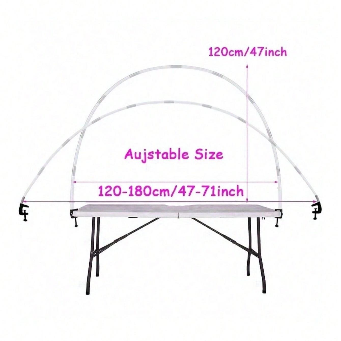 Adjustable Metal Balloon Arch Stand, Table Rod Stand with Clamps, Decorated Arch for Parties, Reusable Balloon Arch Kit