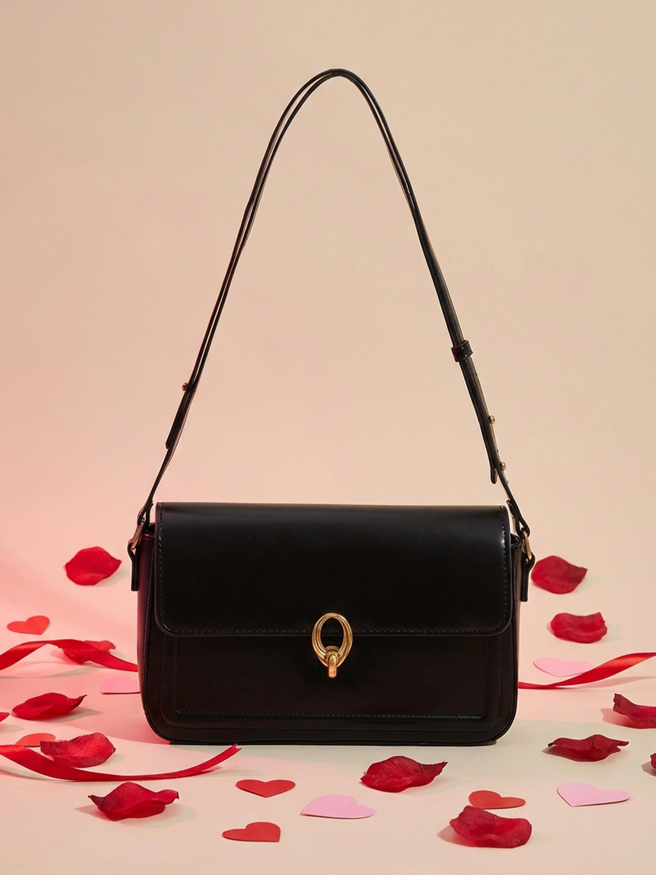 Valentines Day Mini Classic Rectangular Flap Bag, Stylish Shoulder Bag for Everyday Use, Chic Crossbody Design for All Seasons, Pu Leather Crossbody