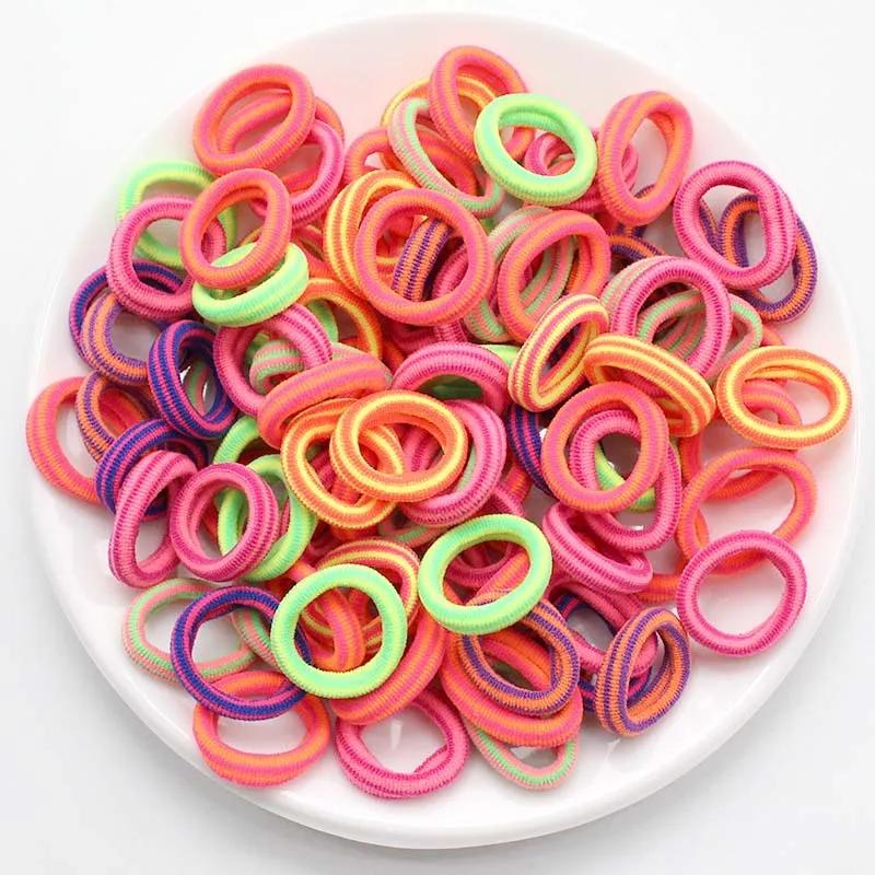 [Not For Sale] 1PCS Colorful Basic Nylon Ealstic Hair Ties for Girls Ponytail Hold Scrunchie Rubber Fashion Hair Accessories (Do Not Order Separately)-1
