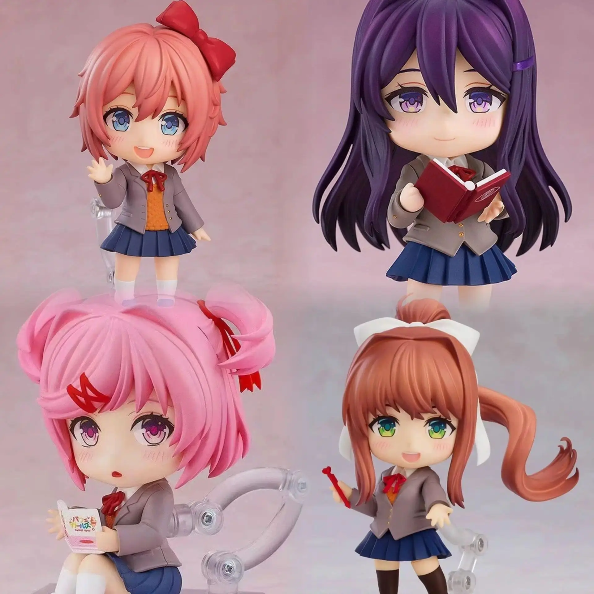 Nendoroid Doki Doki Literature Club 2283 Figure Sayori Yuri Natsuki Monika Anime Collectible Desktop Decoration Model Toy