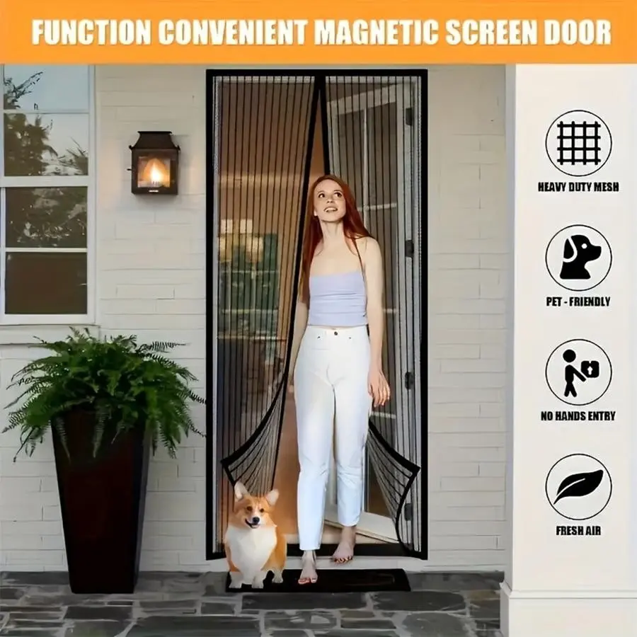 Magentic Fly Screen Frame for Heavy Duty Automatic Closing Window Screens