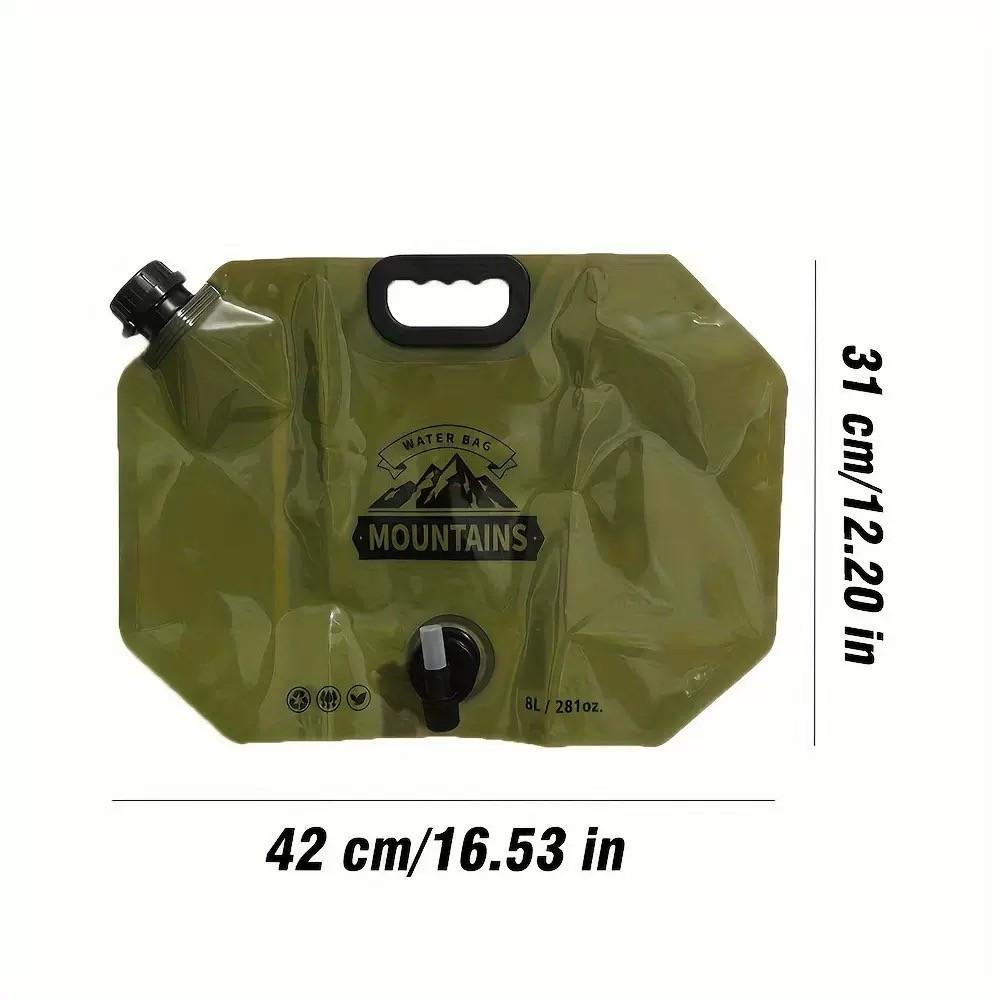 2-Pack Portable Outdoor Water Bags, Foldable Pe Square Storage Bags, Ideal for Camping, Picnics, and Travel, Durable and Lightweight Design