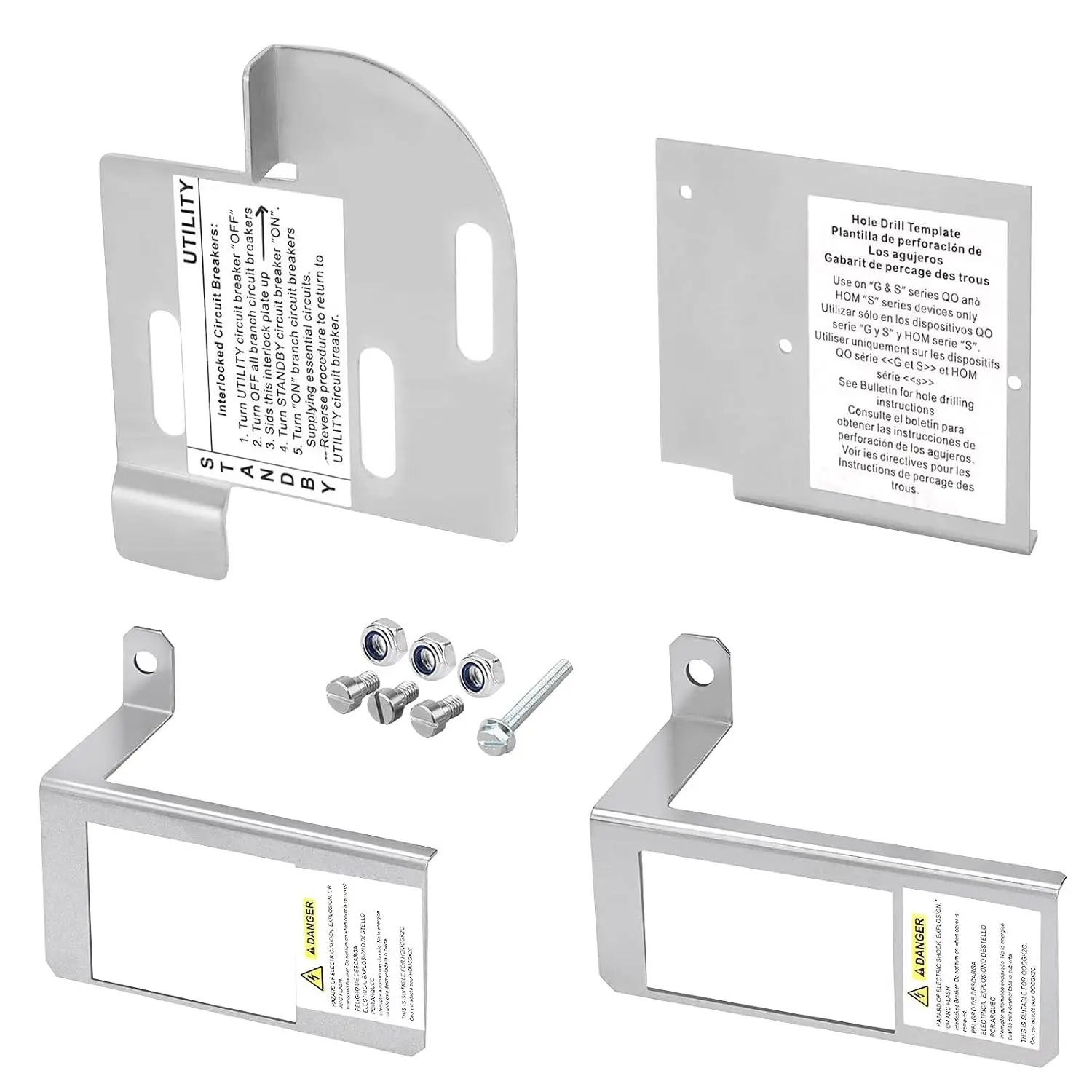 Generator Interlock Kit Compatible with Square D QO and Homeline Load Centers