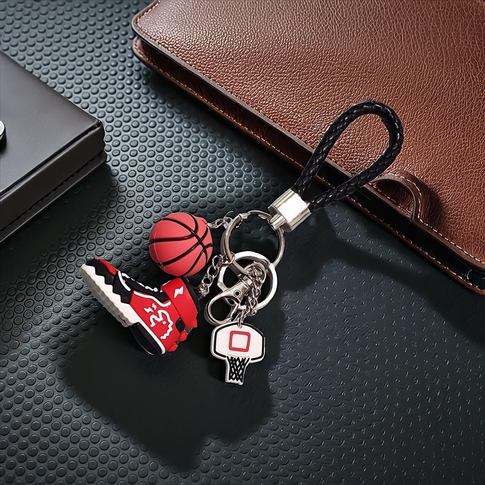 1PC Mini Sneaker Basketball Keychain - 3D Basketball Keychain Additions for Men, Women, Graduation Gifts, Inspirational Gifts，party gift，party hanging ornament
