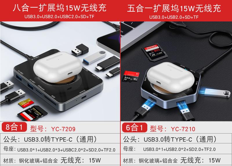 Type-C card reader, multifunctional all-in-one OTG mini TF camera SD card reader compatible with Apple and Huawei