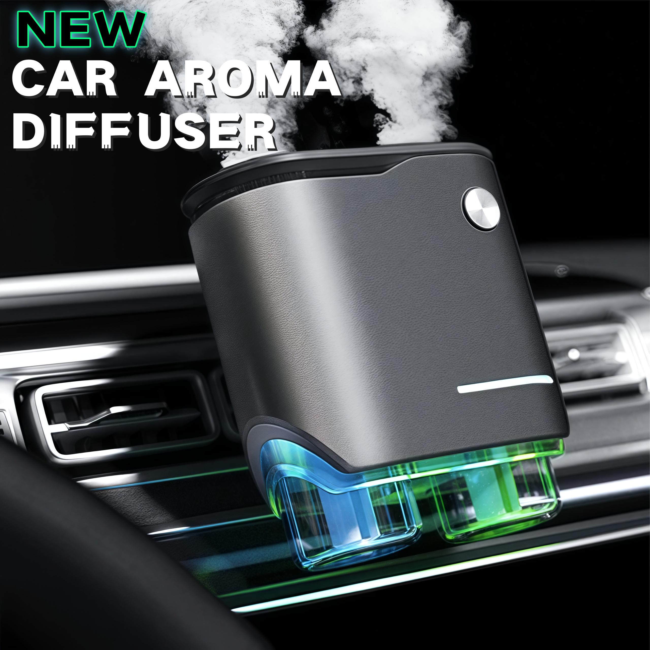New Car Air Freshener Diffuser - 20pcs Scented Fragrance Essential Oil, Dual Sprayer Car Aroma Diffuser, Car Accessories Luxury Gift Set