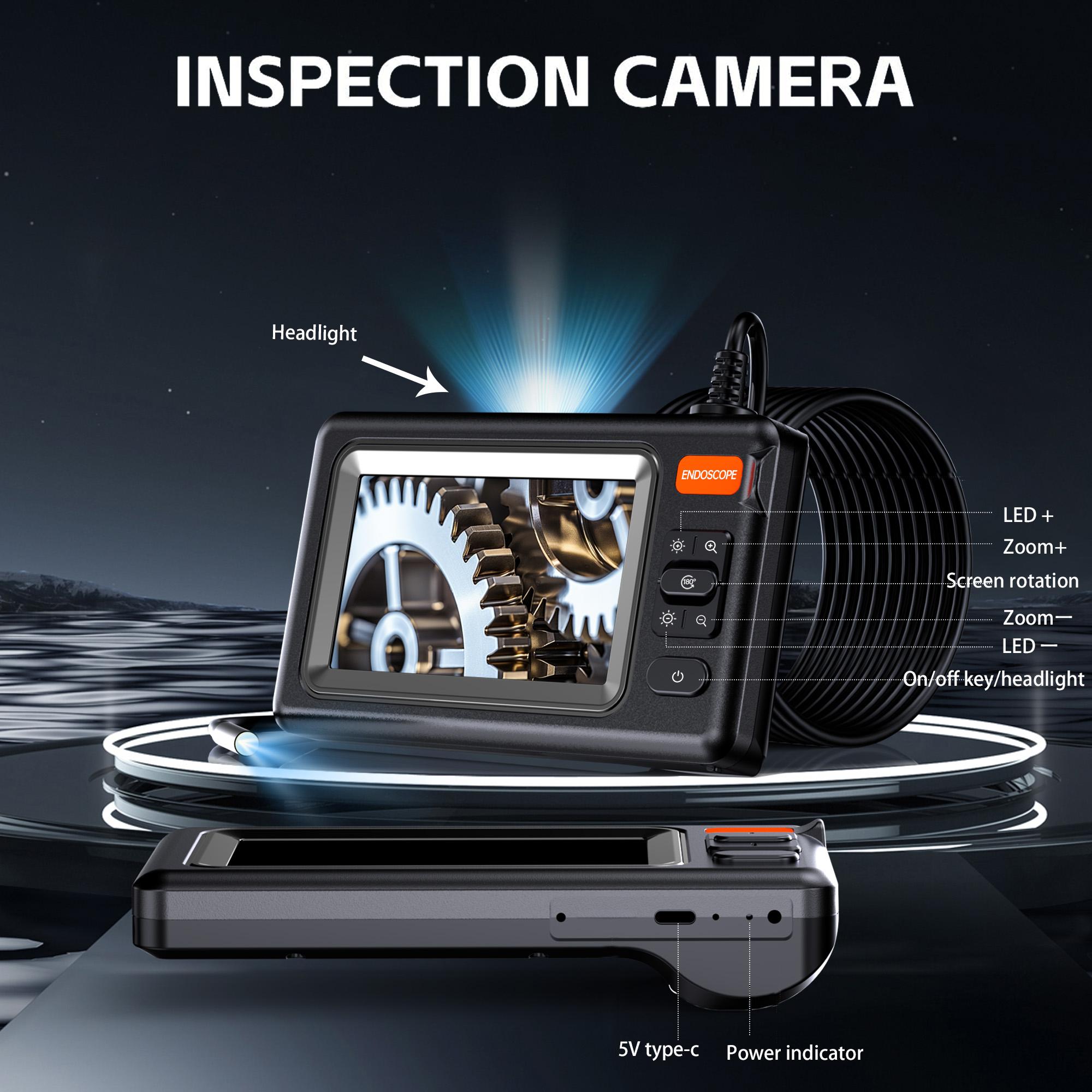Endoscope Camera with Light, High-Resolution Endoscope Camera, Ideal for Medical & Industrial Applications, Durable Design, Diagnostic Tool