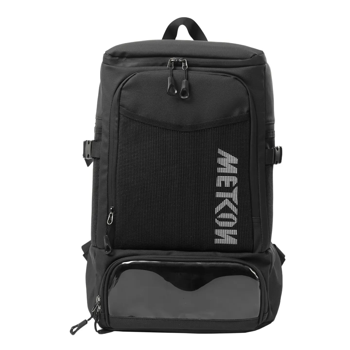 Unisex PVC Waterproof Sports Backpack, 40L Heavy-Duty Outdoor Rucksack with Shoe Comp for Basketball, Hiking | Large Travel Daypack for Gym & Weekend Getaways