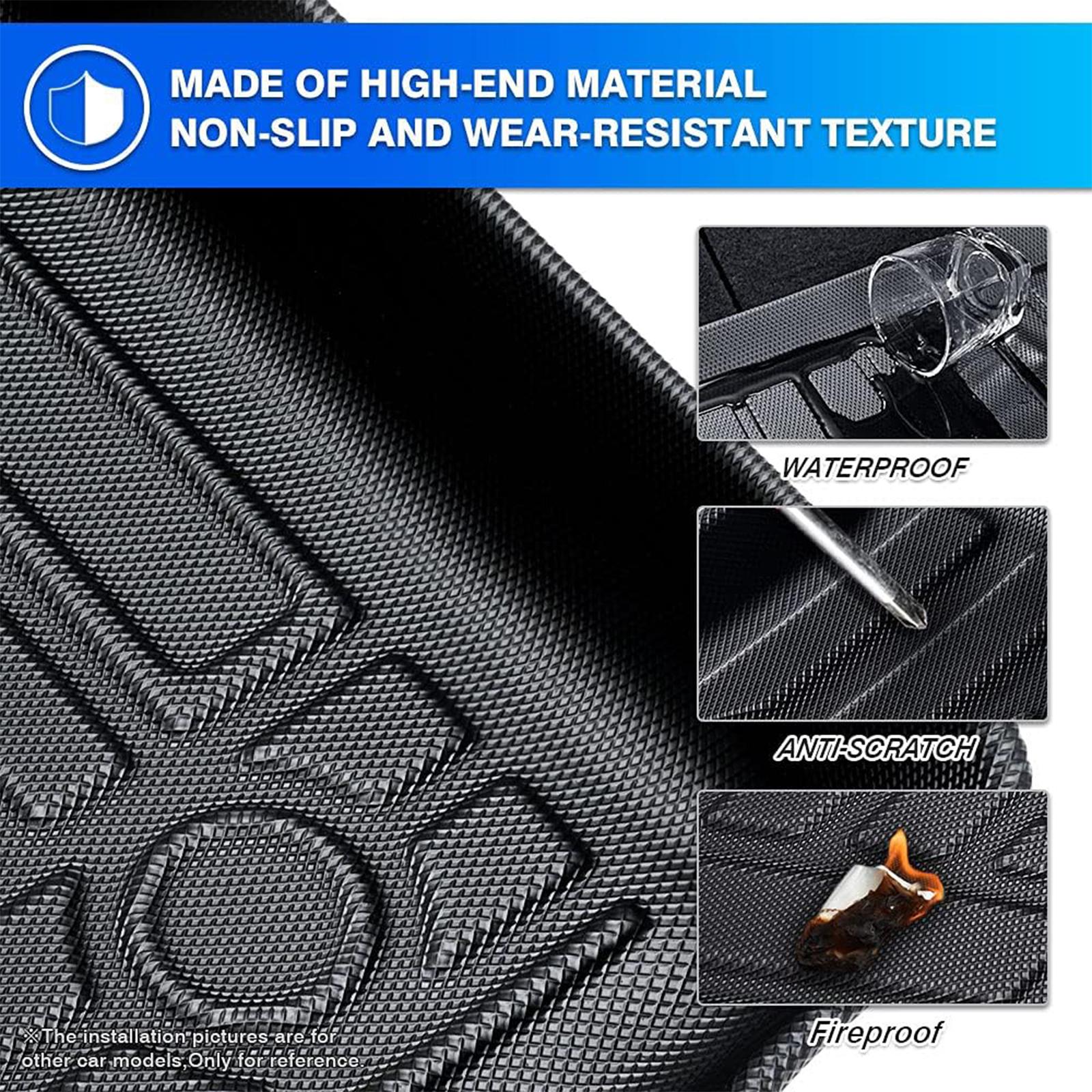 Canvcle Trunk Mat for Honda Civic 2016-2021 All Weather TPE Rear Cargo Liner Eco-Friendly & Scratch-Resistant Black TPE Protector