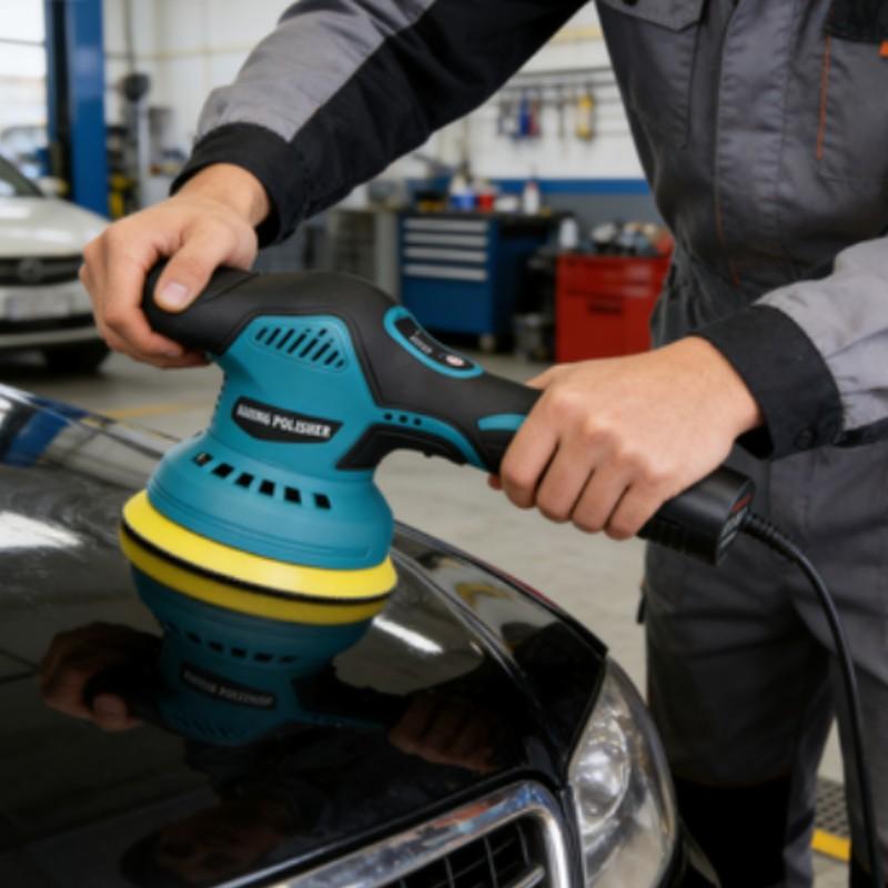 Lithium Battery Polish Wax Machine, Multi-Functional Handheld Car Beauty Floor Electric Polishing Machine, Wireless Polishing Tool