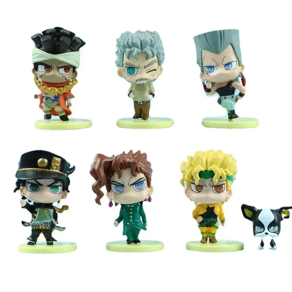 7pcs/set JoJo's Bizarre Adventure  Cute Figure Toys Popular toys 2026 Hot selling toys