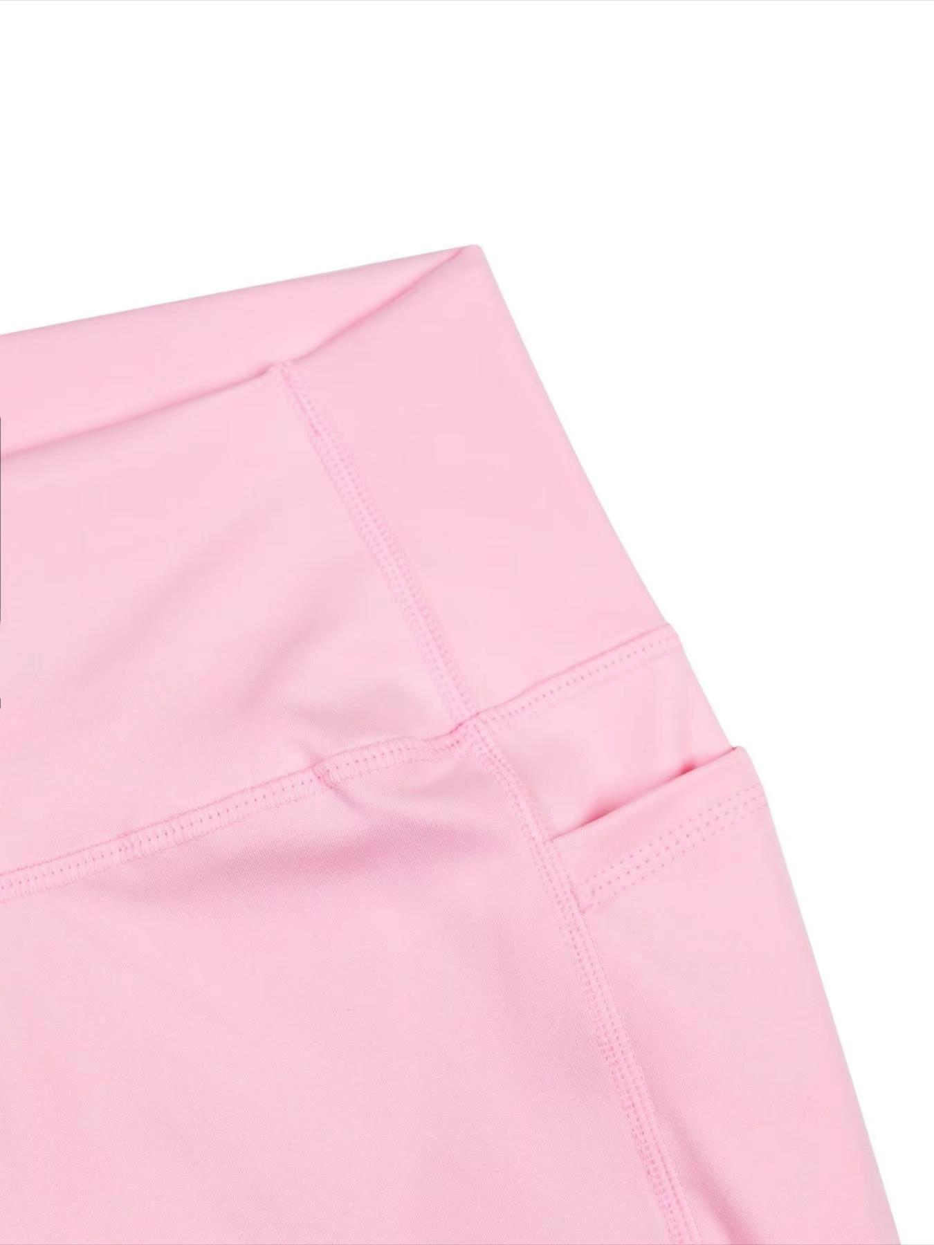 Women's Solid Color Zipper Jacket & Pocket Flare Pants Set, Athleisure Wear Set, Perfect for Yoga & Gym & Outdoor Use, Comfortable Breathable Outfit for Autumn Winter